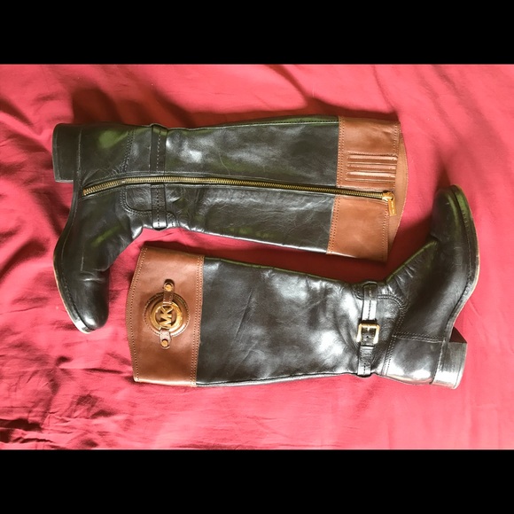 Michael Kors boots two toned black brown 7 - Picture 3 of 5